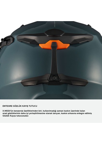 X.wed 3 Furka Karbon Turuncu-Gri Kask