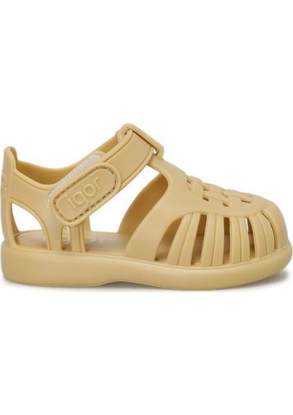 TOBBY SOLID Kahverengi Unisex Çocuk Düz Sandalet