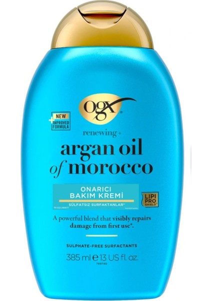 Extra Güçlü Nemlendirici ve Canlandırıcı Argan Oil Of Morocco Saç Bakım Kremi 385 ml