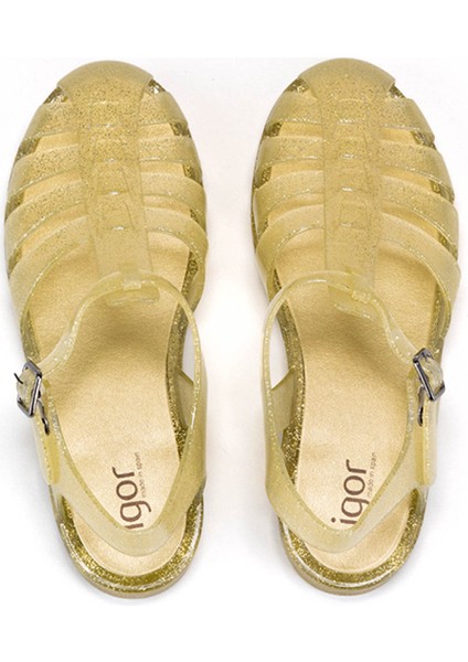 S10262 BIARRITZ GLITTER Altın Kadın Sandalet