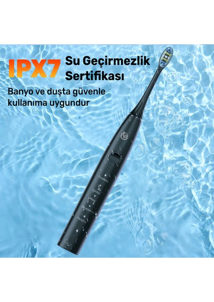 Nicefeel X610-Z Dakikada 40000 Titreşim, Şarjlı Sonic Profesyonel Diş Fırçası