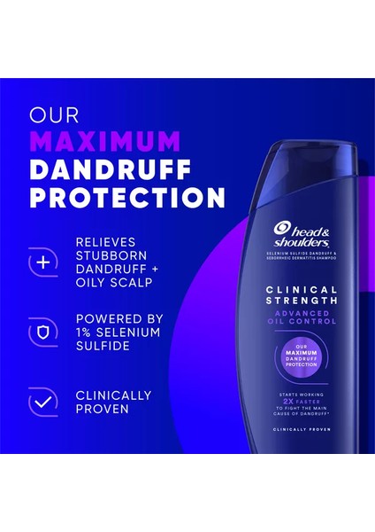 Head & Shoulders Clinical Kepek Savunma ve Yağ Kontrol Şampuanı 400 ml