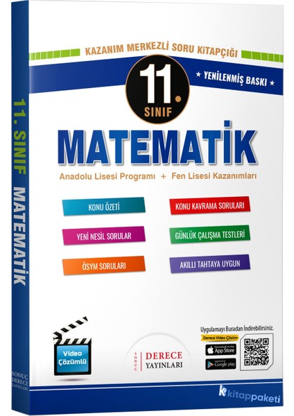 Derece 11.sınıf Matematik Modüler Set 2025 - 2026 Derece Yayınları