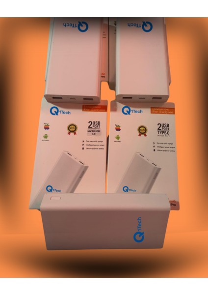 20.000 Mah Powerbank Çift USB Type-C Hızlı Şarj Taşınabilir Batarya