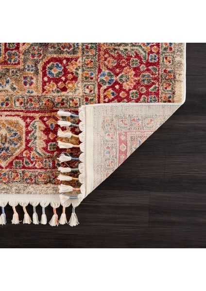 Hereke , Etnik Desenli Sanatsal Cross Dokuma Salon ve Oturma Odası Halısı