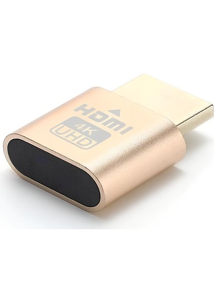HDMI Dummy Sanal Ekran Adaptörü – 4K@60Hz Destekli, Tak-Çalıştır, Görüntü Emülatörü