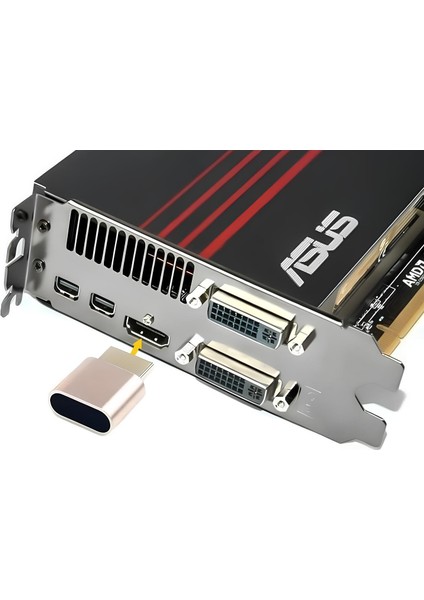 HDMI Dummy Sanal Ekran Adaptörü – 4K@60Hz Destekli, Tak-Çalıştır, Görüntü Emülatörü