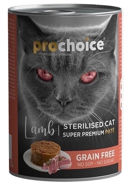 Pro Choice Sterilised Kuzulu Kısırlaştırılmış Konserve Kedi Maması 400 gr