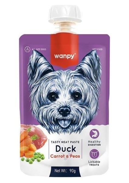 Köpek Et Ezmesi 2 Lezzet 4lü Paket 4X90GR (Ördek-Kuzu) fiyatları