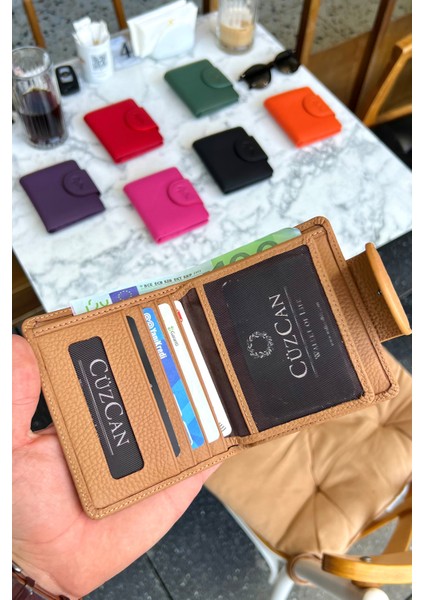 Miosa Bisküvi Hakiki Deri Kadın Cüzdan Ufak Boy Şık ve Kullanışlı modelleri