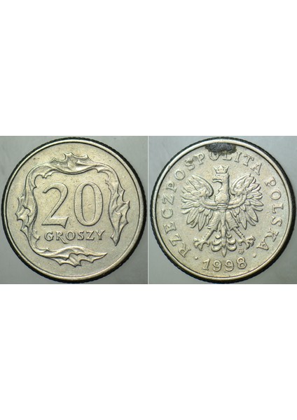Polonya 20 Groszy 1998