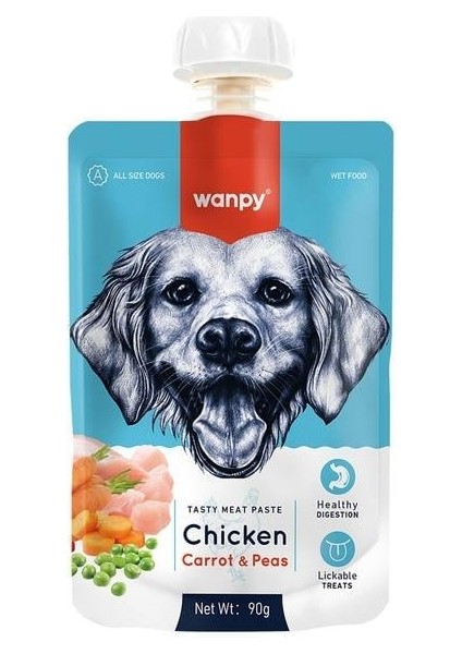 Köpek Et Ezmesi 2 Lezzet 4lü Paket 4X90GR (Tavuk-Dana) fiyatları