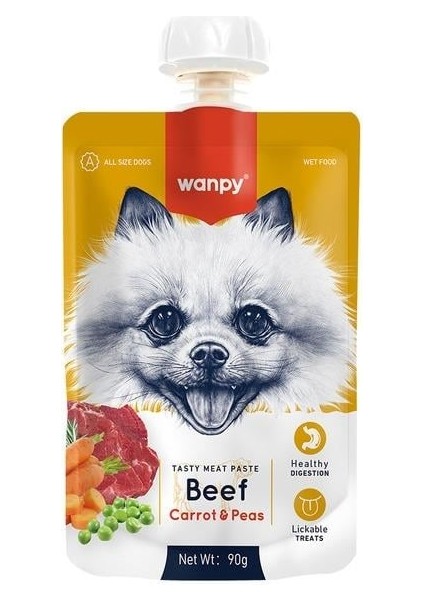 Köpek Et Ezmesi 2 Lezzet 4lü Paket 4X90GR (Tavuk-Dana) modelleri