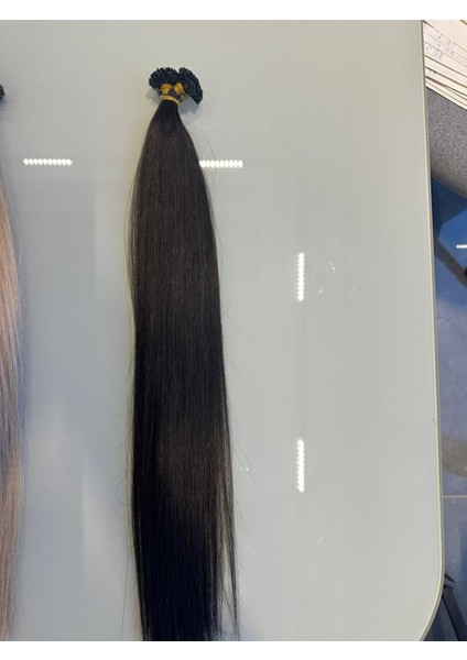 Siyah 3 Numara Keratin Uçlu Kaynak Saç 60 cm 200 Adet
