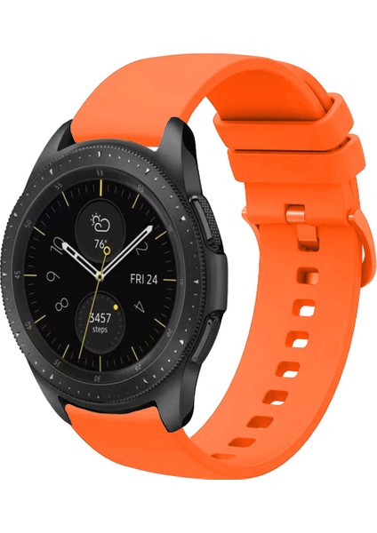 Samsung Galaxy Watch 42MM ile Uyumlu Kordon Jel Silikon Tokalı Kayış