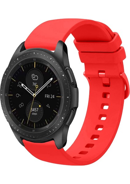 Samsung Galaxy Watch 42MM ile Uyumlu Kordon Jel Silikon Tokalı Kayış