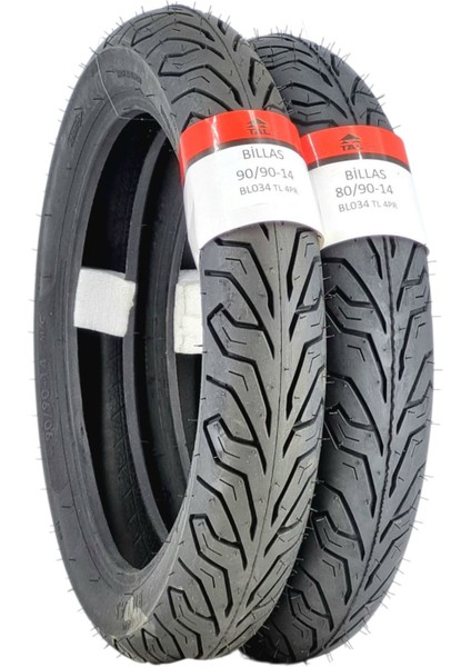 80/90-14 ve 90/90-14 Honda Dio Lastik Takımı BL34