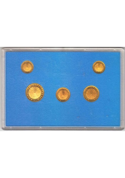 Kazakistan Merkez Bankası 5'li Sirkülasyon Paraları 2 - 5 - 10 - 20 - 50 Tenne Proof Baskı Özel Set 1993 Çil Kondisyon. Kendi Orijinal Pvc Kabında. Nadir. fiyatları
