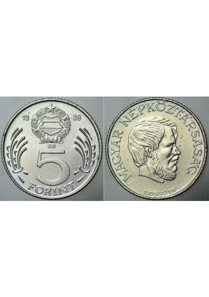Macaristan 5 Forint 1989. Çilaltı Kondisyon.