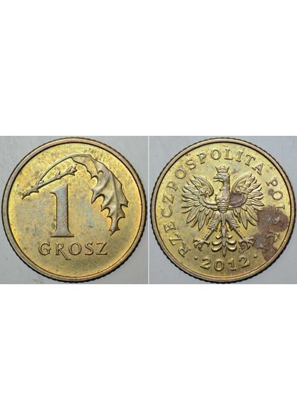 Polonya 1 Grosz 2012.