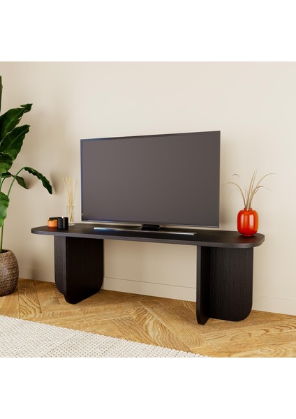 B0050 Beca Tv Ünitesi 100 cm Siyah Tv Sehpası Televizyon Ünitesi, Minimalist, Modern, 45 Inç Tv fiyatları