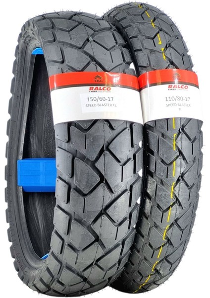 110/80-17 ve 150/60-17 Motosiklet Lastik Takımı Speed Blaster