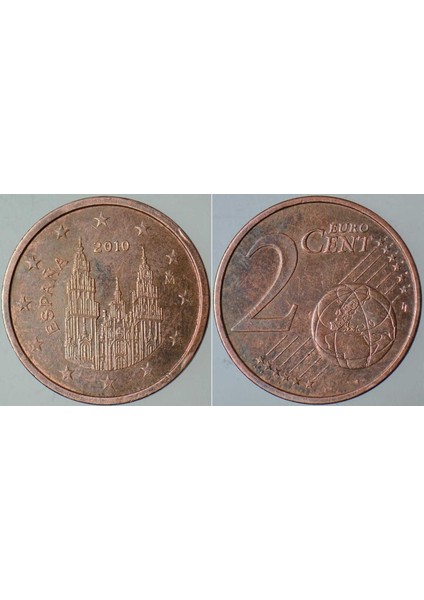 Ispanya 2 Euro Cent 2010.