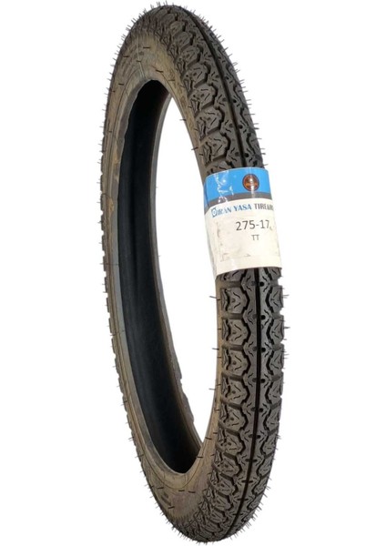 Yasa Motosiklet Dış Lastiği 275-17 Tt (Iç Lastikle Kullanıma Uygundur) Arka Yol