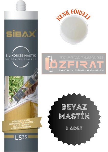 Silikonize Mastik Pvc Kenarları Için Mükemmel