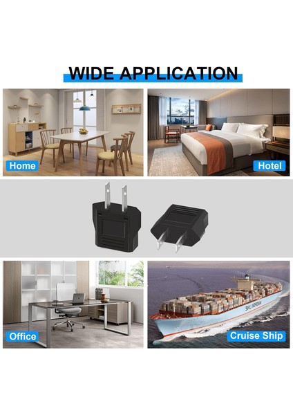 Seyahat Adaptörü Ab Adaptörü Abd Fişi Seyahat Fişi Almanya - Abd Fiş Adaptörü Avrupa/abd/çin/japonya/kanada/meksika Evrensel Adaptör Siyah Priz 1 Adet modelleri