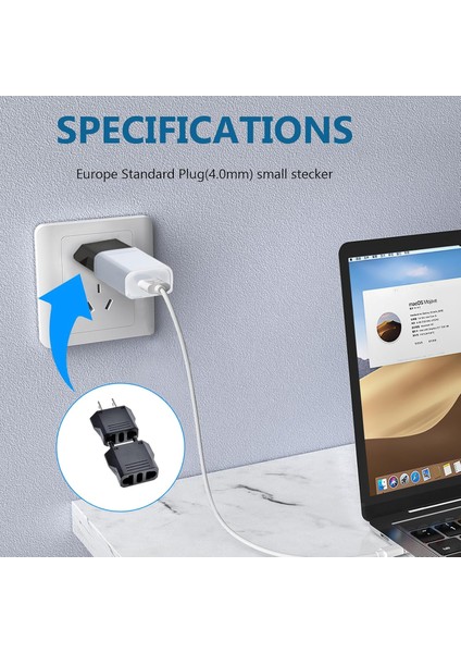 Seyahat Adaptörü Ab Adaptörü Abd Fişi Seyahat Fişi Almanya - Abd Fiş Adaptörü Avrupa/abd/çin/japonya/kanada/meksika Evrensel Adaptör Siyah Priz 1 Adet indirimleri