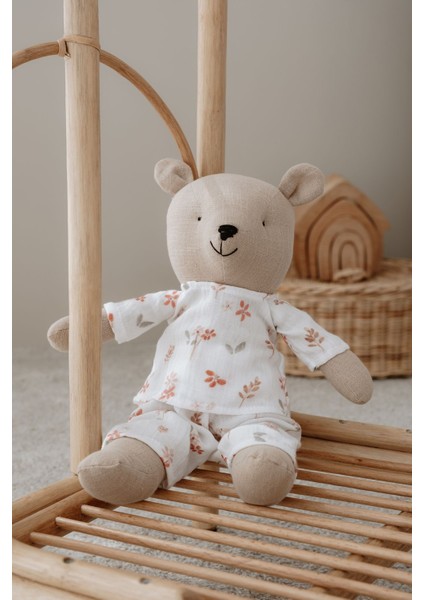Pijamalı Ayıcık Uyku Arkadaşı - Pureline Series - Soft Bloom