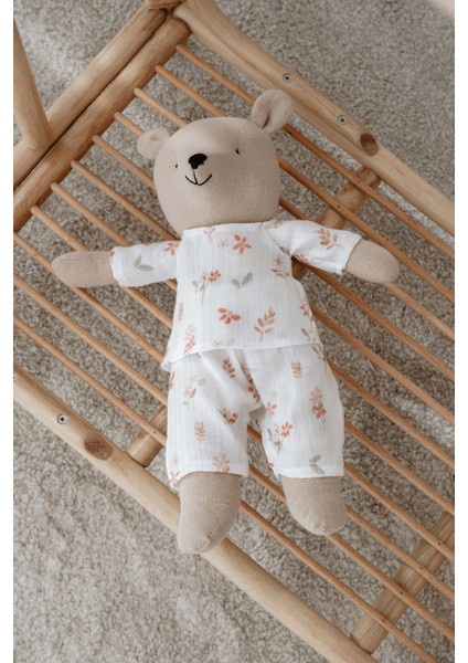 Pijamalı Ayıcık Uyku Arkadaşı - Pureline Series - Soft Bloom fırsatları