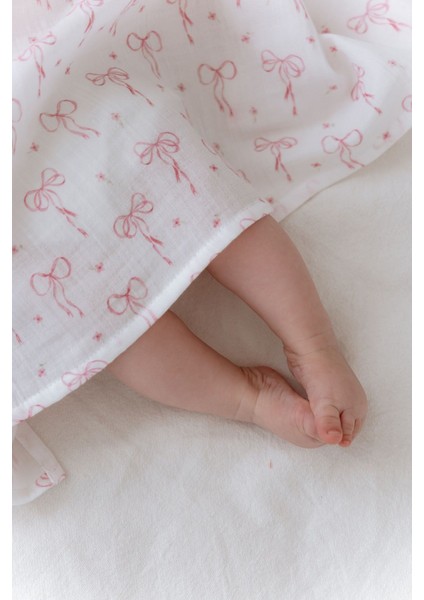 Müslin Örtü - Pureline Series - Dainty Bows