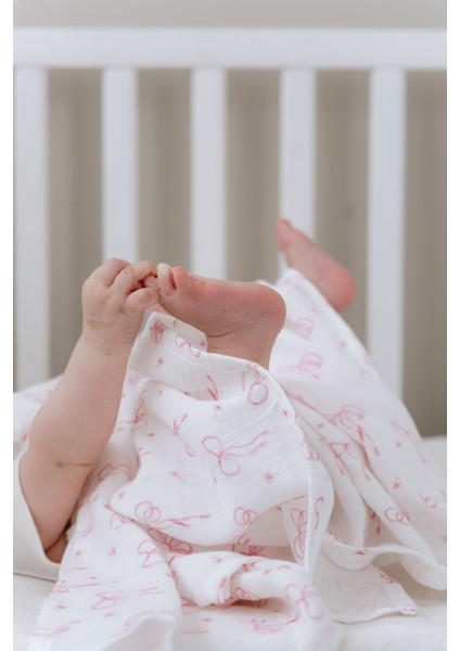 Müslin Örtü - Pureline Series - Dainty Bows