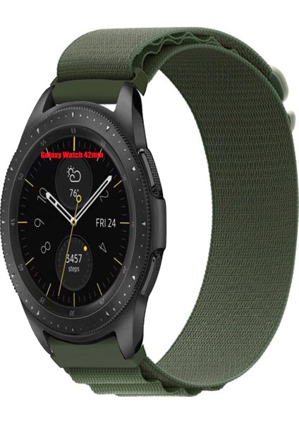 Samsung Galaxy Watch 42MM Akıllı Saat Uyumlu Kordon Alpine Loop Döngü Spor Kayış