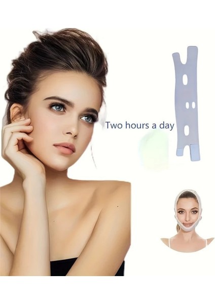 Ayarlanabilir V-Şekilli Yüz Kaldırma Bandı – Nefes Alabilen, Kokusuz, Yeniden Kullanılabilir, Gündüz & Gece Uygun Kontür Maskesi fiyatları