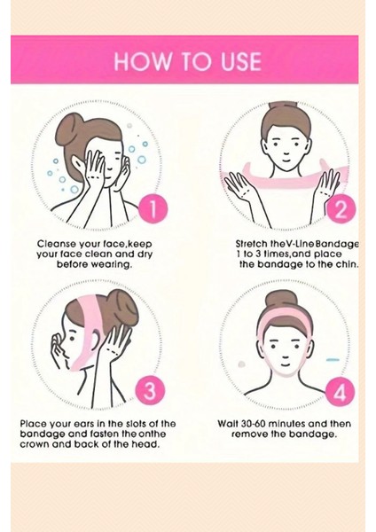 Ayarlanabilir V-Şekilli Yüz Kaldırma Bandı – Nefes Alabilen, Kokusuz, Yeniden Kullanılabilir, Gündüz & Gece Uygun Kontür Maskesi fırsatları