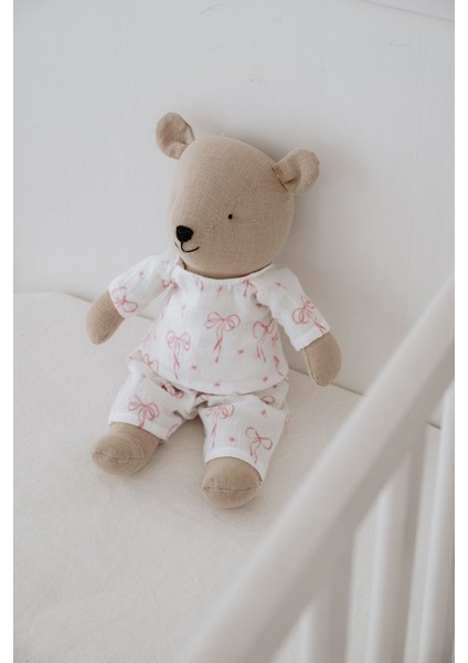 Pijamalı Ayıcık Uyku Arkadaşı - Pureline Series - Dainty Bows fiyatları