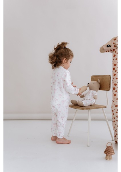 Pijamalı Ayıcık Uyku Arkadaşı - Pureline Series - Dainty Bows fırsatları