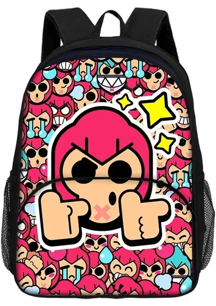 Çocuklar Yeni B-Brawls Sırt Çantaları Erkek ve Kız Öğrenci Öğrenci Doğum Günü Hediyesi Çocuk Okul Çantaları Büyük Kapasite Kampı Dalı Sırt Çantası Renk: Siyah (Yurt Dışından)