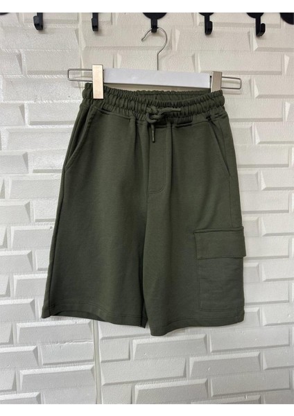 Erkek Çocuk Cepli Haki Şort Haki fiyatları