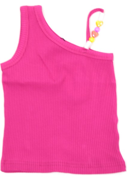 Kız Çocuk Askı Detaylı Crop WRG-4733