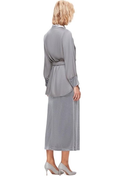 Gri Kadife Detaylı Gömlek T25K-3003 modelleri