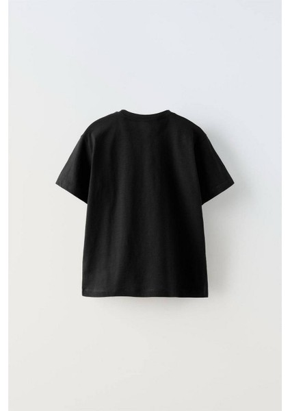 Erkek Çocuk Basic Kısa Kollu T-Shirt Siyah modelleri