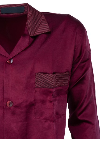 Erkek Pijama Takımı Şık Klasik Model Premium Lüks Saten Kumaş Voldam Model Cepli Tam Kalıp fırsatları