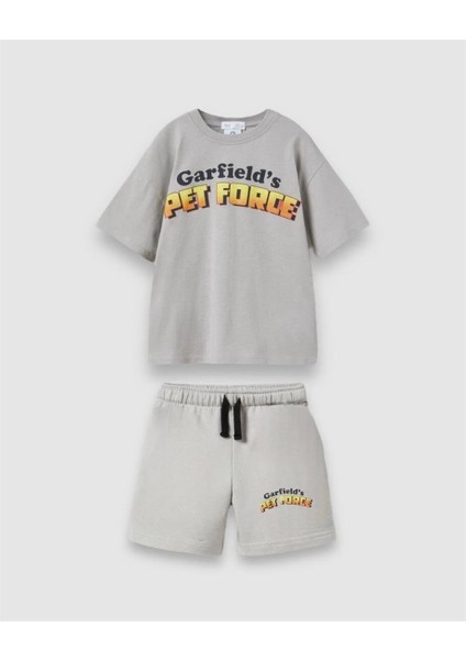 Erkek Çocuk Pet Force Alt-Üst Takım Gri
