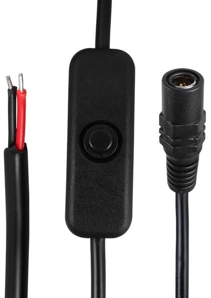 Powermaster PM-26710 Anahtarlı 5.5*2.5 mm Uç Dc Kablo 30 cm