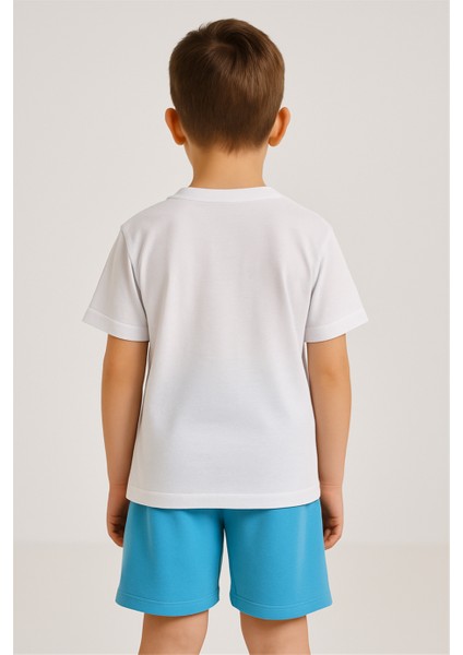 Erkek Çocuk Karakter Baskılı Alt-Üst Takım Beyaz fiyatları