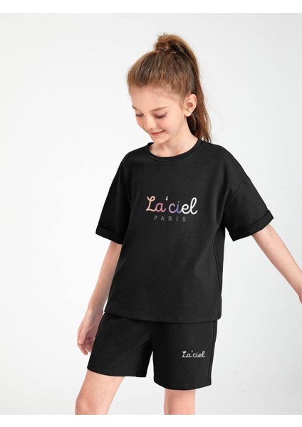 Kız Çocuk Sırt Detaylı Alt-Üst Takım Siyah fiyatları